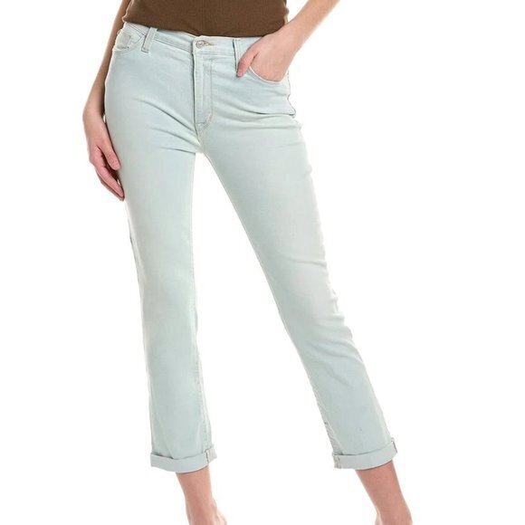HUDSON JEANS BLAIR GALAXY HIGH-RISE STRAIGHT CROP JEAN‎ DENIM Womens Size 28 - Picture 1 of 9